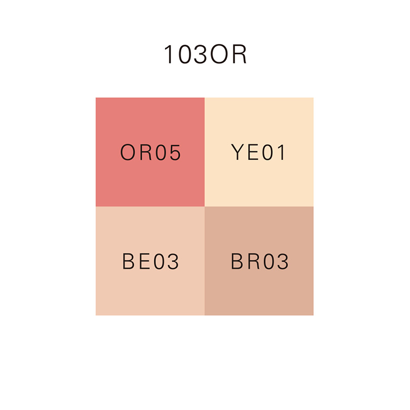 DESIGNING FACE COLOR PALETTE 103OR/103OR